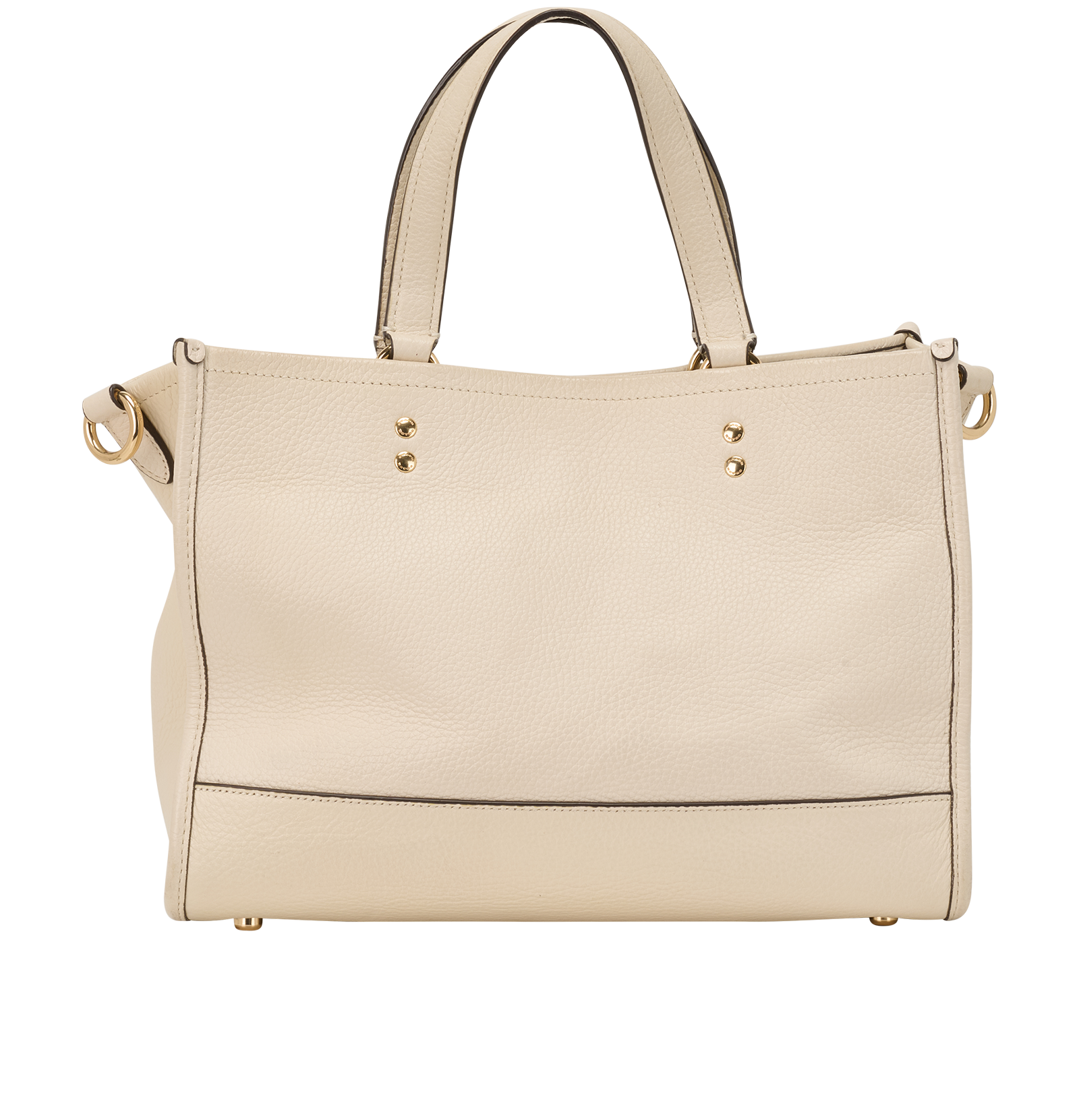 Dempsey Carryall, &pound;110, Handbags, Cream, Leather, Back view
